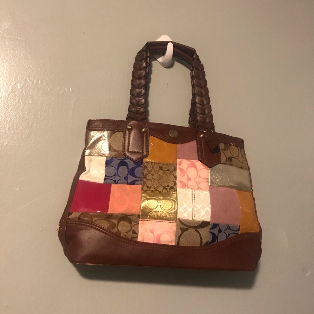 Adorable Coach Patchwork Purse